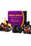 Charcoal Super - Lite For Bakhoor- Smart Charcoal Tablets - Bakhoor Coal 40 mm- 80 Pcs (8 Rolls)