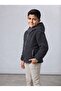 Boy's Coat Plush Detailed Children's Coat