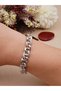Silver Color Zircon Stone Vip Xuping Steel Bracelet, Non-Tarnishing Steel Bracelet 20 cm - 7