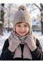 Kitti 4-8 Years Old Boys' Lined Scarf, Beanie, Gloves 3-Piece Set