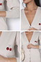 Stone Embroidered Women's Knitwear Cardigan - 5