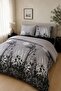 Easy-Iron Duvet Cover Set Double Size Yakamoz Gray