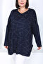Women's Stone Printed Plus Size Tunic - 8