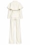 Ecru Detachable Cape Jacket and Trousers Set - 2Y202604 - 2