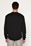 Siella men's organic cotton long sleeve black sweatshirt - 2