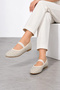 Shade Women's Stone Detailed Ballerina Shoes - Beige - 3