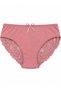Plus Size Floral Lace Bow Detailed Cotton Women's Panties