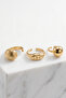 Gold 3-Piece Round Ring Set - 2