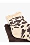 Set of 2 Patterned Socks with Cotton Ruffles - 3
