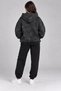 Unisex Printed Oversize Hooded Sweatshirt with Pockets - 3