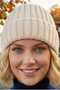 Women's Ribbed Folded Knitwear Winter Beanie - 5
