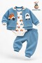 Baby Boy 3-Piece Set with Embroidery Detail, Carriage and Stroller, Seasonal Set for 0 3 6 9 Months - 4