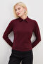 Half Zip Polo Collar Slim Fit Modal Sweatshirt - 6