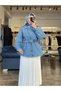 Women's Standard Zippered Denim Jacket 7306 - 5