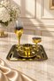 5-Piece Coffee Presentation Set: 70 ml Cup, 170 ml Glass, 40 ml Turkish Coffee Cup and Tray