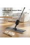 Spray Mop Dry Wet Mop, 0.12s Instant Mist, 360° swivel floor head, 2 Wide Microfiber Cloths & a Cleaning Scraper, Refillable Water Bottle, Suitable for hardwood, bamboo, marble, vinyl, tile - 3