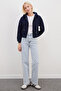 3 İplik Basic Fermuarlı Kapüşonlu Sweatshirt - 5
