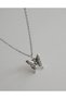 Xuping Butterfly Figured Necklace – Antique Silver Color Tarnish-Resistant Steel Double Fairycore Women's Necklace - 5