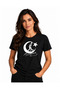 Ataturk Ay Yildiz Signed Premium Unisex 100% Cotton Black T-Shirt White Print - 3