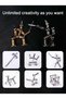 Zsigns Magnetic Metal Pen,Toy Pen,Stress Relief and Relaxing Tool,Multifunctional Magnetic Ballpoint Pen,Modular Tools for Adults and Creative Toys for Kids - 3