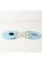 Baby Candy Gift Bebe-338M Round Blue Painted Transparent Plexi Magnet with Pearls - 30 Pieces - 7