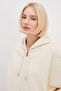 3 Thread Zipper Hooded Bat Sleeve Crop Sweatshirt - 7