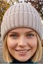 Women's Ribbed Folded Knitwear Winter Beanie - 7