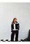 Women's Black Garni Detailed Belted Plush Coat Nh2720 - 7