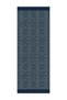 Morocco Pattern Double-Sided Shawl Navy Blue-Water Green - 4