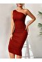 Rochie midi, bordo - L - 6