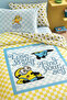 Minions Gingham 100% Cotton Single Duvet Cover Set - Yellow - 2