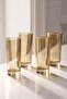 Baroque Set of 6 Gold Coffee Side Glasses Lemonade Set 175 Cc