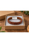 Belcario Emberbraid Caramel Brown Leather Men's Bracelet - Double Braided Thick Design - 2