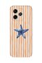 Honor 600 Lite Compatible Starfish Patterned Transparent Phone Case