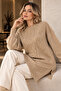 Stoned Knitwear Sweater K6040 Beige - 2