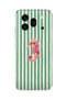 Honor 600 Pro Compatible Seahorse Patterned Transparent Phone Case