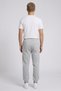 3 Thread Men's Sweatpants with Elastic Cuffs Soft Cotton Smoked Gray Brown Black Stone - 3