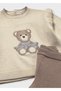 Baby Girl Cream Teddy Bear Knitwear Set - 5