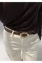 Aci Brown Belt (2 cm Leather, 5 cm Buckle Width) - 5