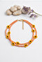 Papatya 2 Rows Handmade Crystal Anklet - 2