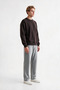 Selanik Fabric Crew Neck Sweatshirt Comfortable Fit