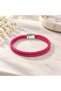 Pavessio Magenta Fuchsia Leather Men's Bracelet - Double Row Fine Weave Design - 3