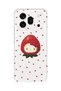 Honor 600 Pro Compatible Strawberry Hello Kitty Patterned Transparent Phone Case
