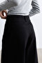Black Double Bridged Gabardine Pants - 3