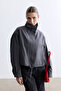 Anthracite Plaid Zippered Jacket