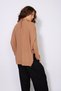 Asymmetric Stand-Up Collar Bat Sleeve Knitwear Sweater Camel - 6