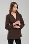 Women's Waist-Fitted Double-Breasted Closure Design Blazer Jacket - 3