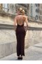 Chest and Back Cut-Out Long Dress with Slits - 8