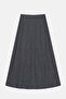 Flared Denim Skirt - 6