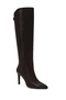 Women's Brown Thin Heeled Leather Boots Wf160009Dv - 8
